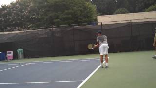 Andy Roddick Practicing Serves at Legg Mason 2009 [upl. by Audsley]