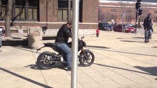 Zero S Electric Motorcycle BurnOut [upl. by Pavyer217]