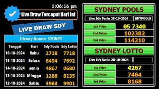 KELUARAN Result LIVE DRAW SYDNEY 29 Oktober 2024Pengeluaran sydney hari ini LIVE TERCEPAT [upl. by Secnirp4]