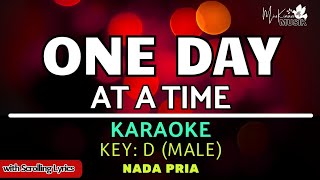 One Day at a Time  Male Karaoke  Christian karaoke songs with lyrics [upl. by Eillah]