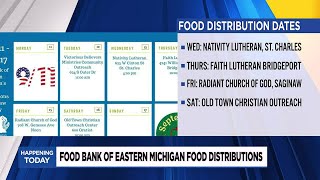 Food Bank of Eastern Michigans food distribution dates [upl. by Iney]