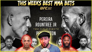 This Weeks Best MMA Bets  UFC 307 Betting Breakdown Pereira vs Rountree  Lock Of The Week [upl. by Robers]