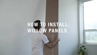 How to Install Wood Slat Wall Panels from Andor Willow [upl. by Alarick]