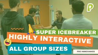 Extremely Fun amp Interactive ICEBREAKER Game  Five Handshakes In Five Minutes  playmeo [upl. by Kabab]