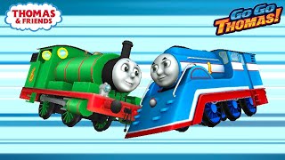 Thomas amp Friends Magical Tracks 🌈 Percy VS Streamlined Thomas Magical Journey Begin Island of Sodor [upl. by Hauser917]