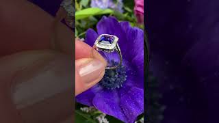 Circa 1930s Gorgeous Emerald Cut Tanzanite Ring  Art deco Ring vintage Decmber birth stone ring [upl. by Wilen692]