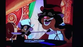 An American Tail Fievel Goes West  Dogs Chase Tiger Scene [upl. by Audly]