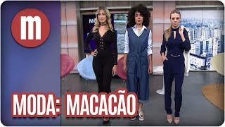 Moda macacão  Mulheres 050417 [upl. by Nasas529]