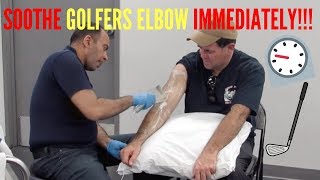 1 Years Golfers Elbow Pain Relieved in Moments THIS WORKS [upl. by Cosette]