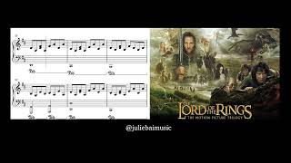 Concerning Hobbits Lord of the Rings  Piano Sheet Music  YouTube Music [upl. by Cunningham788]