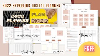 Free digital planner goodnotes 2022  free yearly digital planner for ipad [upl. by Froh723]