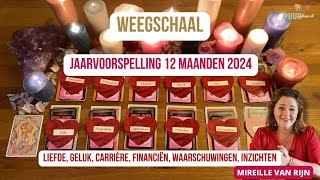 WEEGSCHAAL STERRENBEELD JAARVOORSPELLING 2024 TAROT LENORMAND ASTRO  MIREILLE VAN RIJN [upl. by Nahoj464]