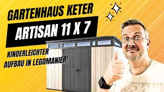 Gartenhaus Keter Artisan 11x7 quotAufbau in Legomanierquot [upl. by Aynnat]