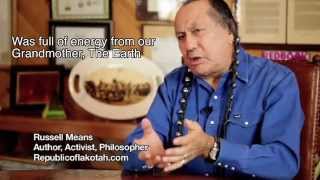 Russell Means Oglala Lakota quotAmericans are The New Indiansquot Indians give energy to our Earth [upl. by Xed312]