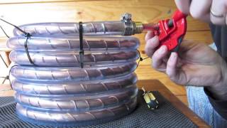 Counterflow wort chiller build and test [upl. by Boudreaux]