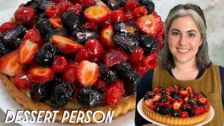 How To Make A Fruit Tart with Claire Saffitz  Dessert Person [upl. by Abigael366]