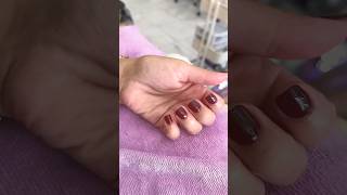 Being a girl is fun From gel x to nail dip powder Natural length Wine color OPI 87 [upl. by Mert18]