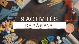 9 ACTIVITÉS AMUSANTES À FAIRE AVEC LES ENFANTS POUR DÉVELOPPER LA MOTRICITÉ FINE [upl. by Bashee]