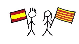 The conflict between Catalonia and Spain  Beginner Spanish  Society 1 [upl. by Tocs602]