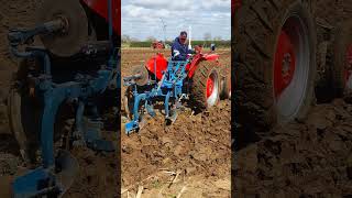 Massey Ferguson 135 Multi Power Tractor at Lutterworth Ploughing Practice Day 14th April 2024 [upl. by Retnuh]