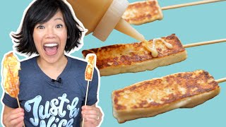 Grilled CHEESE on a Stick  DIY Korean Street Food [upl. by Norine]