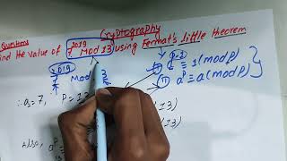 Fermat’sFermat’s Little Theorem 2078questionsolution  Cryptography  nepalilanguage [upl. by Norym151]