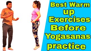 Warm up exercises before yoga practice for beginners intermediate and advanced yoga practitioners [upl. by Nossyla]