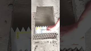 Sawtoothshaped cement mortar forming process [upl. by Egroej300]