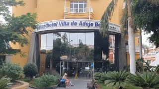 Hotel Villa De Adeje Beach  Costa Adeje Tenerife  Walkthrough to Swimming Pool [upl. by Eicyaj]