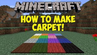 Minecraft How To Make Carpet 161 [upl. by Leuqram]