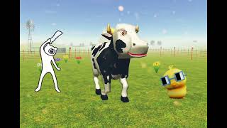 La Vaca Lola 🐮 Remix  Señora Vaca 🐄 bailando  Canciones de la granja de zenon 1  Parte 1 [upl. by Low]