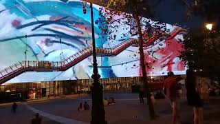 Centre Pompidou quartier Beaubourg Paris été 2024 la nuit [upl. by Ecneret]