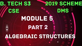 MAT203 Discrete Mathematics StructuresModule 5 part 2 2019 scheme [upl. by Dorehs]