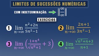 LIMITES DE SUCESSÕES NUMÉRICAS De infinito sobre infinito – Exercícios✔✔ [upl. by Anitram]