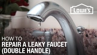 How To Fix A Dripping or Leaky Double Handle Faucet [upl. by Liba]