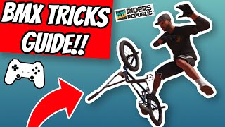 Riders Republic BMX Tricks Guide with controller cam [upl. by Frodeen]