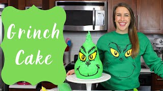 How to Make A Grinch Cake  CHELSWEETS [upl. by Sucramed]