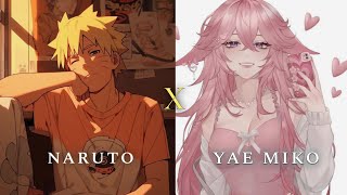 Naruto x Yae Miko episode 1 Naruto Texting Story [upl. by Relyks]