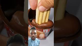 satisfying chocolate nutella yummy icecream Nutella ampGO Chocolate Dipping  ASMR [upl. by Leagiba]