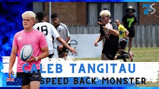 CALEB TANGITAU  Speed Back Monster  Rugby 7s Highlights [upl. by Leilamag]