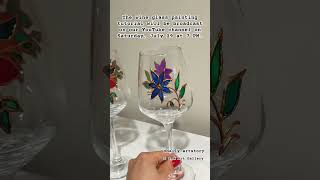 Beginners Guide Painting Wine Glasses Like A Pro  Stepbystep Tutorial glasspainting vitray [upl. by Riggins742]