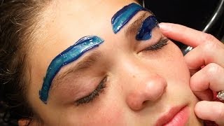 How To Wax Eyebrows  Youtube Tutorial  Cirepil Blue Wax [upl. by Asek621]