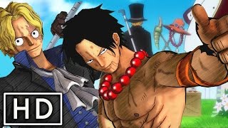 Ace Teaches Sabo The Firefist Technique Sabo vs Ace  One Piece Burning Blood Gameplay [upl. by Bilat]