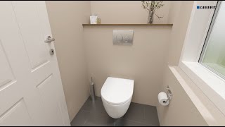 Installation du Pack WC suspendu Geberit G600 Pure mat par Geberit [upl. by Lemor]