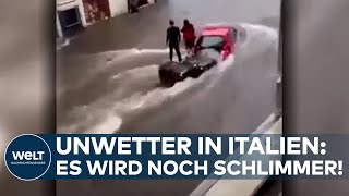 UNWETTER IN ITALIEN quotNicht vorbeiquot Und jetzt soll es noch heftiger werden  Süditalien in Angst [upl. by Flieger]