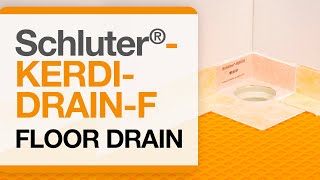 How to install the Schluter®KERDIDRAINF floor drain [upl. by Bala]