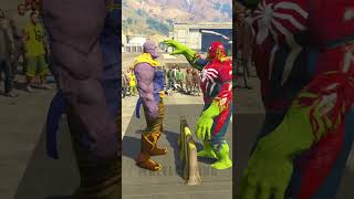 Thanos VS Superheros slap battle who will win  shorts [upl. by Errick]