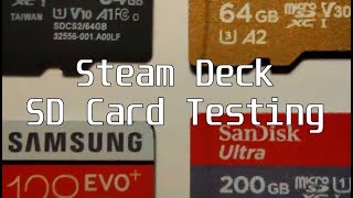 Steam Deck  SD Cards Tested [upl. by Eila355]