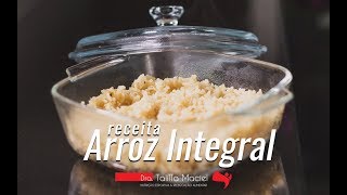 Como fazer arroz integral soltinho gostoso e SEM AZEITE OU ÓLEO [upl. by Solenne]