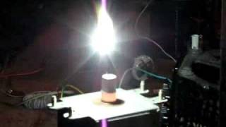 Microwave oven magnetron flaming [upl. by Yelbmik]